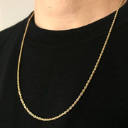 18KT Gold Rope Necklace